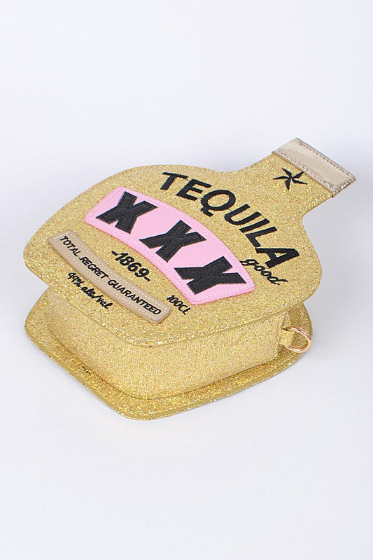 Glitter Tequila Iconic Swing Box Clutch