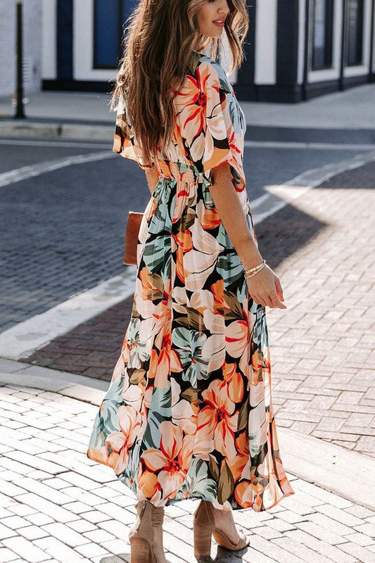 Floral midi dress