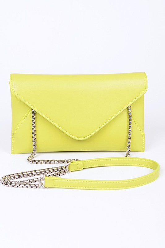 Pop Color Classic Envelope Clutch Bag