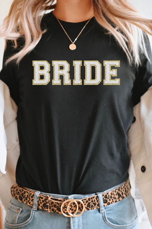 Bride Faux Chenille Graphic Tee