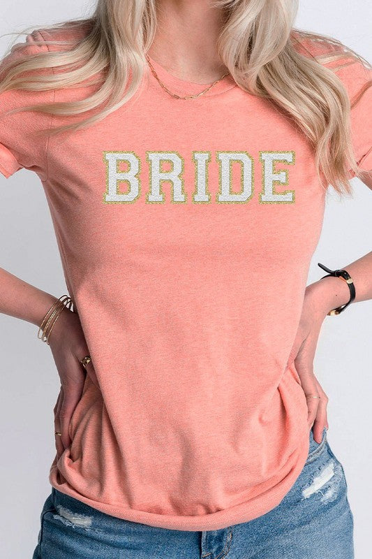 Bride Faux Chenille Graphic Tee